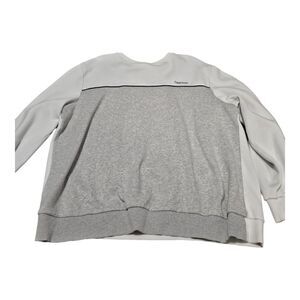 CK Men's White / Grey LS Sweater XXL